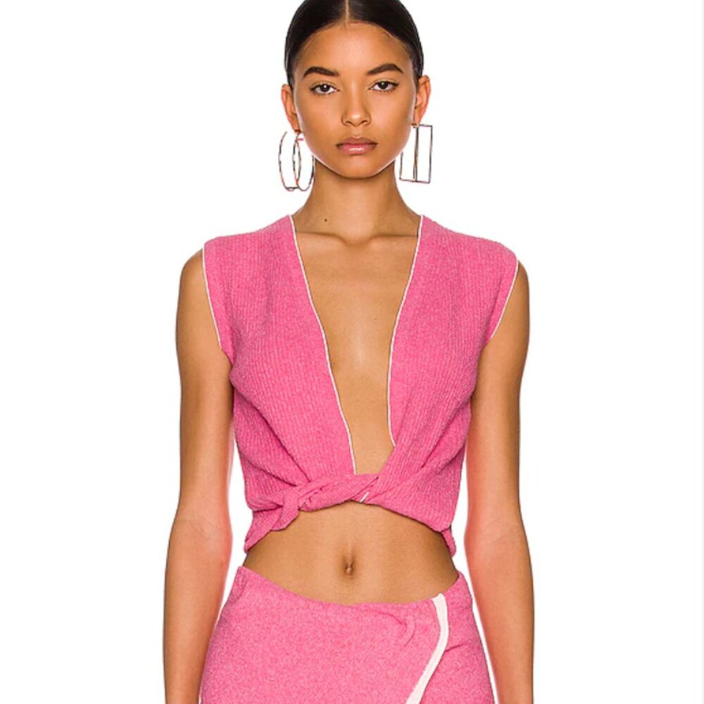 JACQUEMUS Le Haut Noué sweater vest
